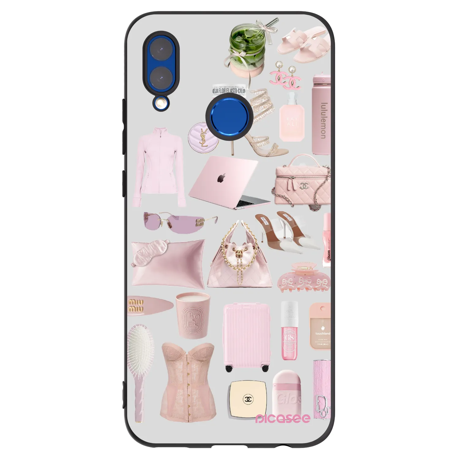 Picasee fekete szilikon tok az alábbi mobiltelefonokra Huawei P Smart 2019 - Glam Babe