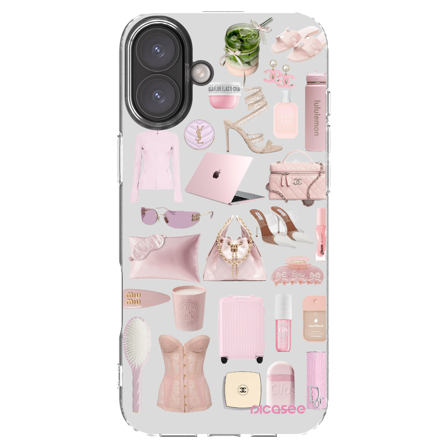 Picasee átlátszó szilikon tok az alábbi mobiltelefonokra Apple iPhone 16 Plus - Glam Babe