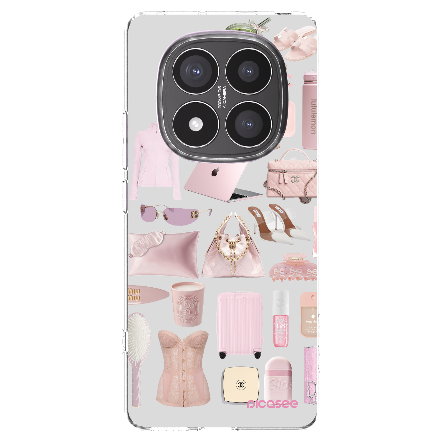 Picasee átlátszó szilikon tok az alábbi mobiltelefonokra Xiaomi Redmi Note 14 Pro+ 5G - Glam Babe