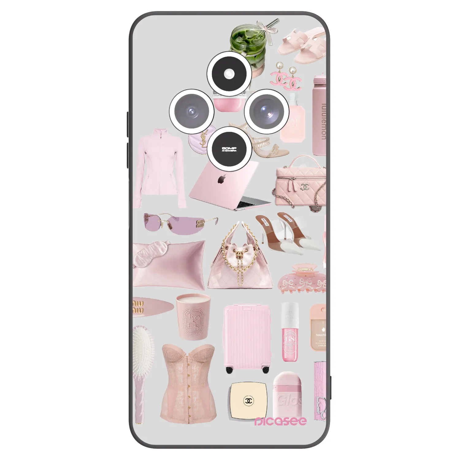 Picasee fekete szilikon tok az alábbi mobiltelefonokra Xiaomi Redmi 14C - Glam Babe