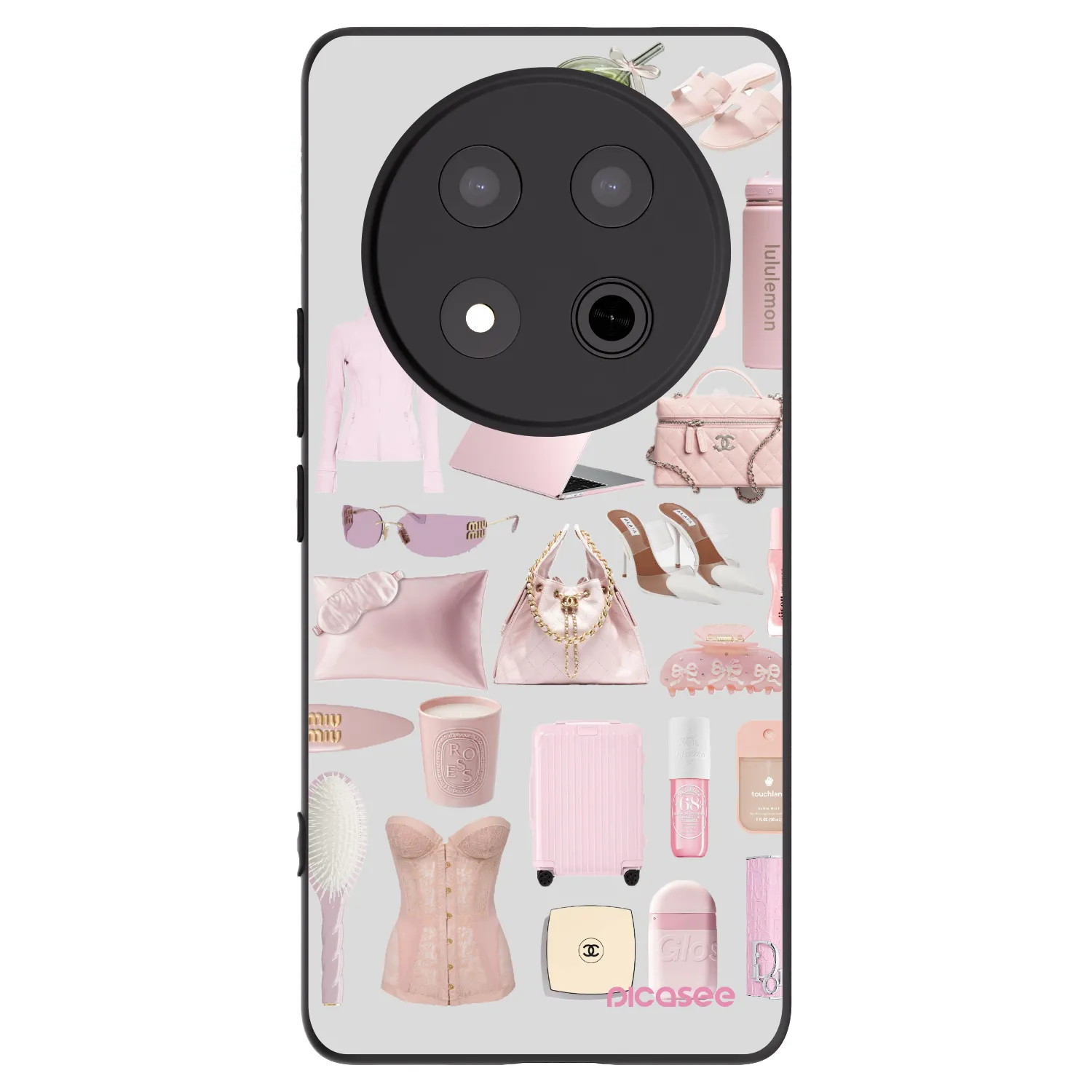 Picasee fekete szilikon tok az alábbi mobiltelefonokra Honor Magic7 Lite 5G - Glam Babe