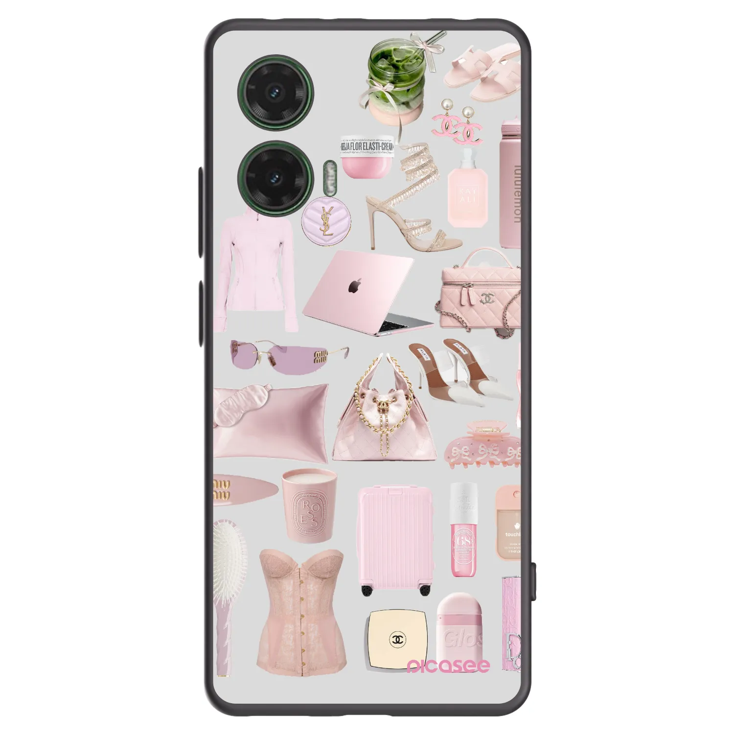 Picasee fekete szilikon tok az alábbi mobiltelefonokra Motorola Moto G35 5G - Glam Babe
