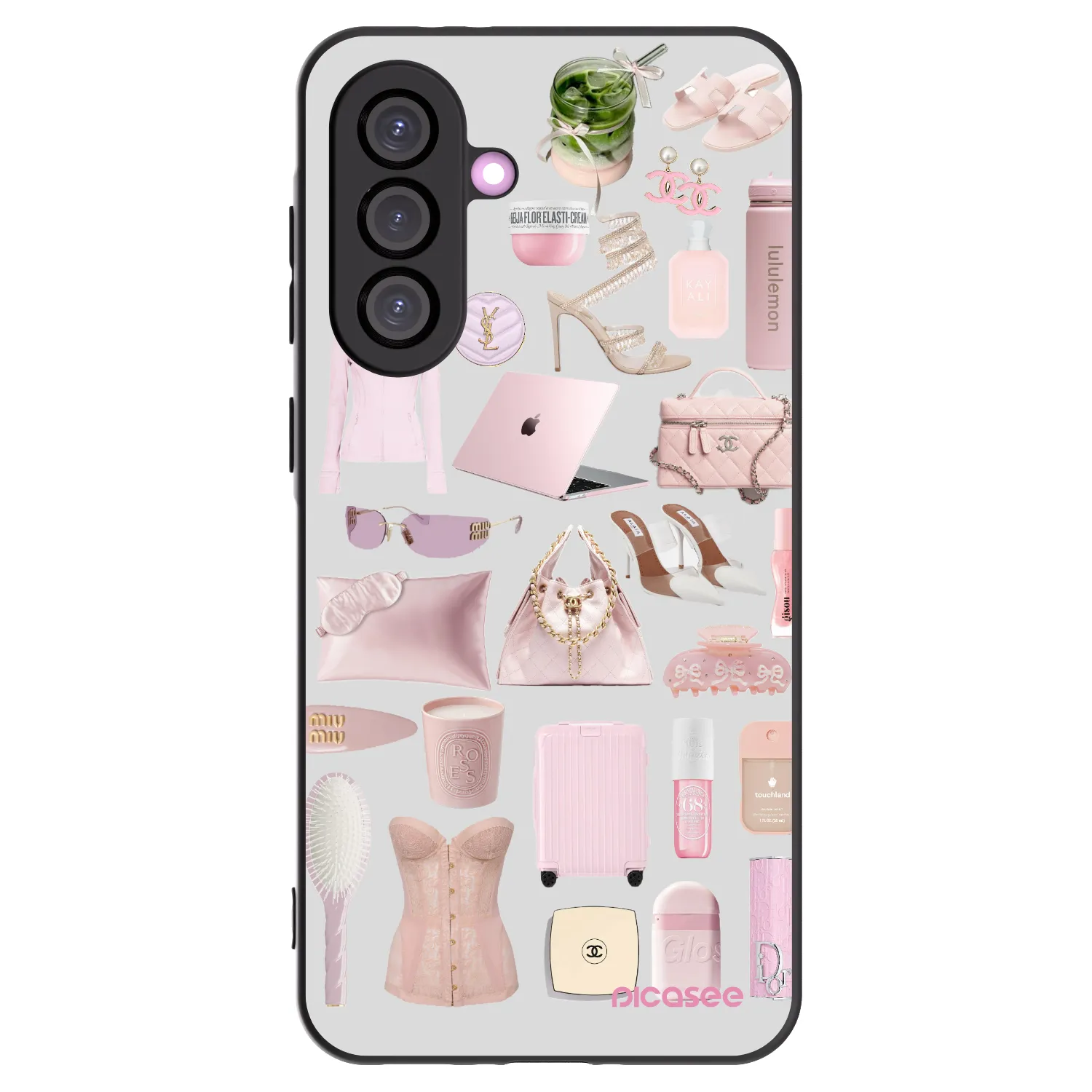 Picasee fekete szilikon tok az alábbi mobiltelefonokra Samsung Galaxy A56 5G A566B - Glam Babe