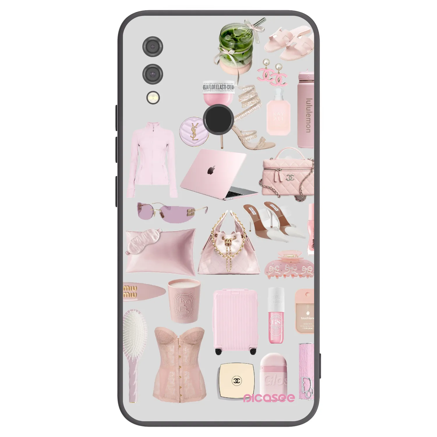 Picasee fekete szilikon tok az alábbi mobiltelefonokra Xiaomi Redmi Note 7 - Glam Babe