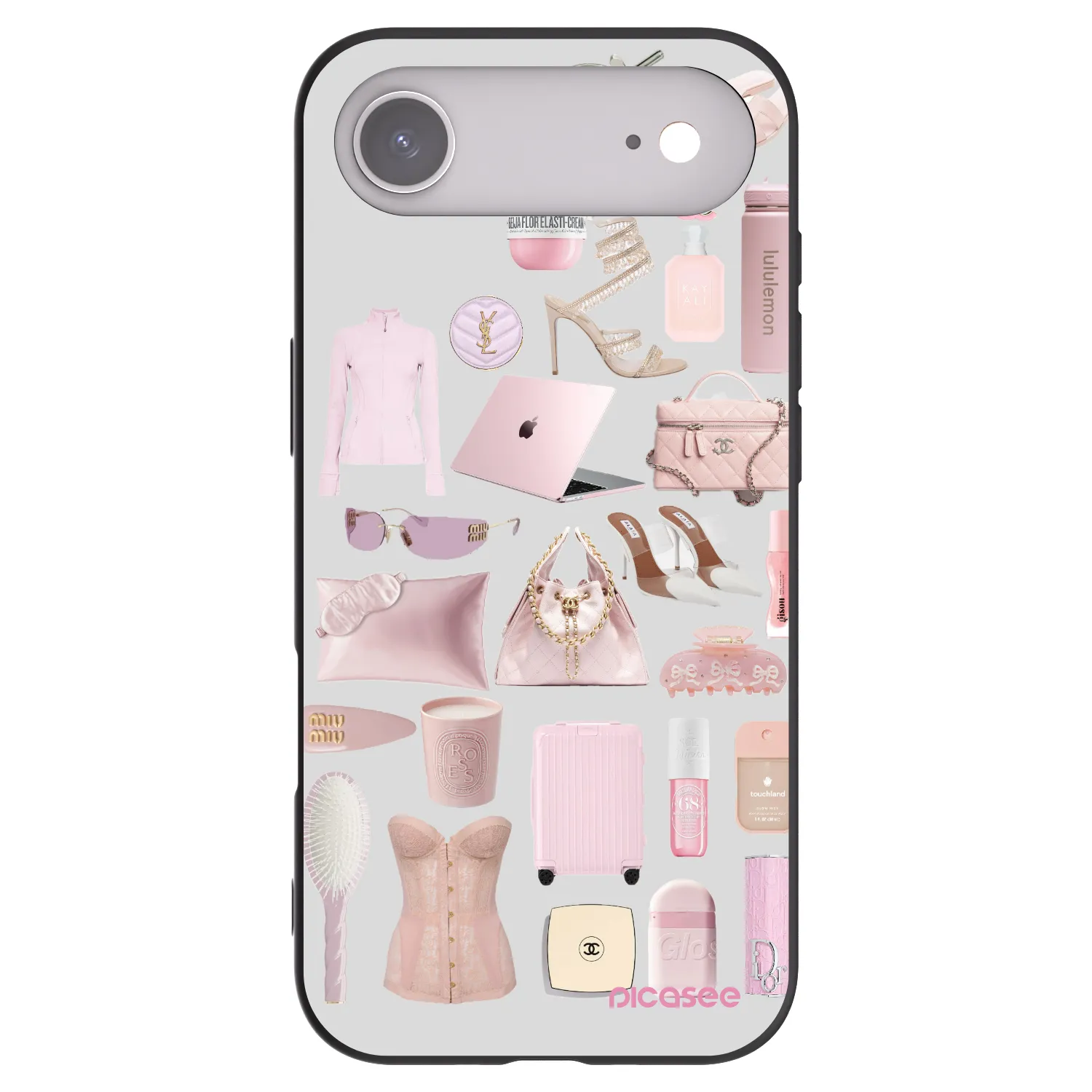 Picasee fekete szilikon tok az alábbi mobiltelefonokra Apple iPhone Air - Glam Babe