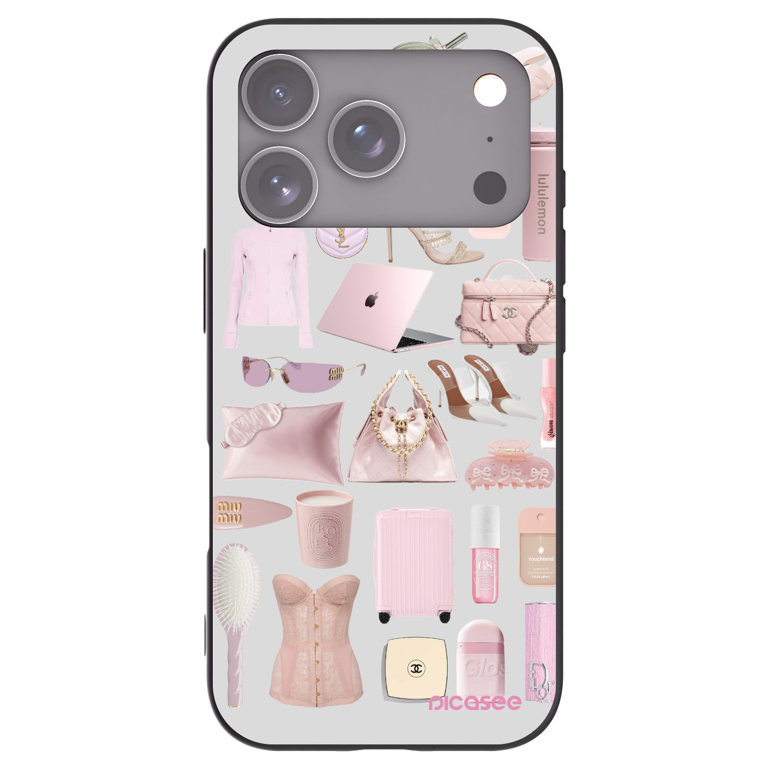 Picasee fekete szilikon tok az alábbi mobiltelefonokra Apple iPhone 17 Pro - Glam Babe