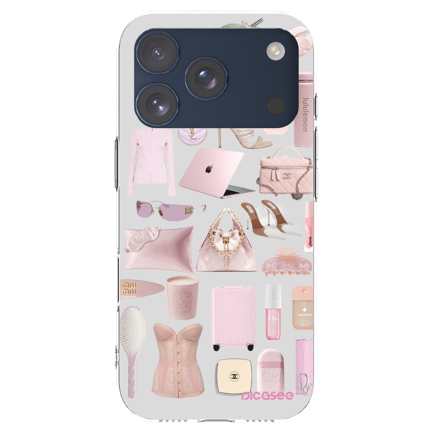 Picasee átlátszó szilikon tok az alábbi mobiltelefonokra Apple iPhone 17 Pro - Glam Babe