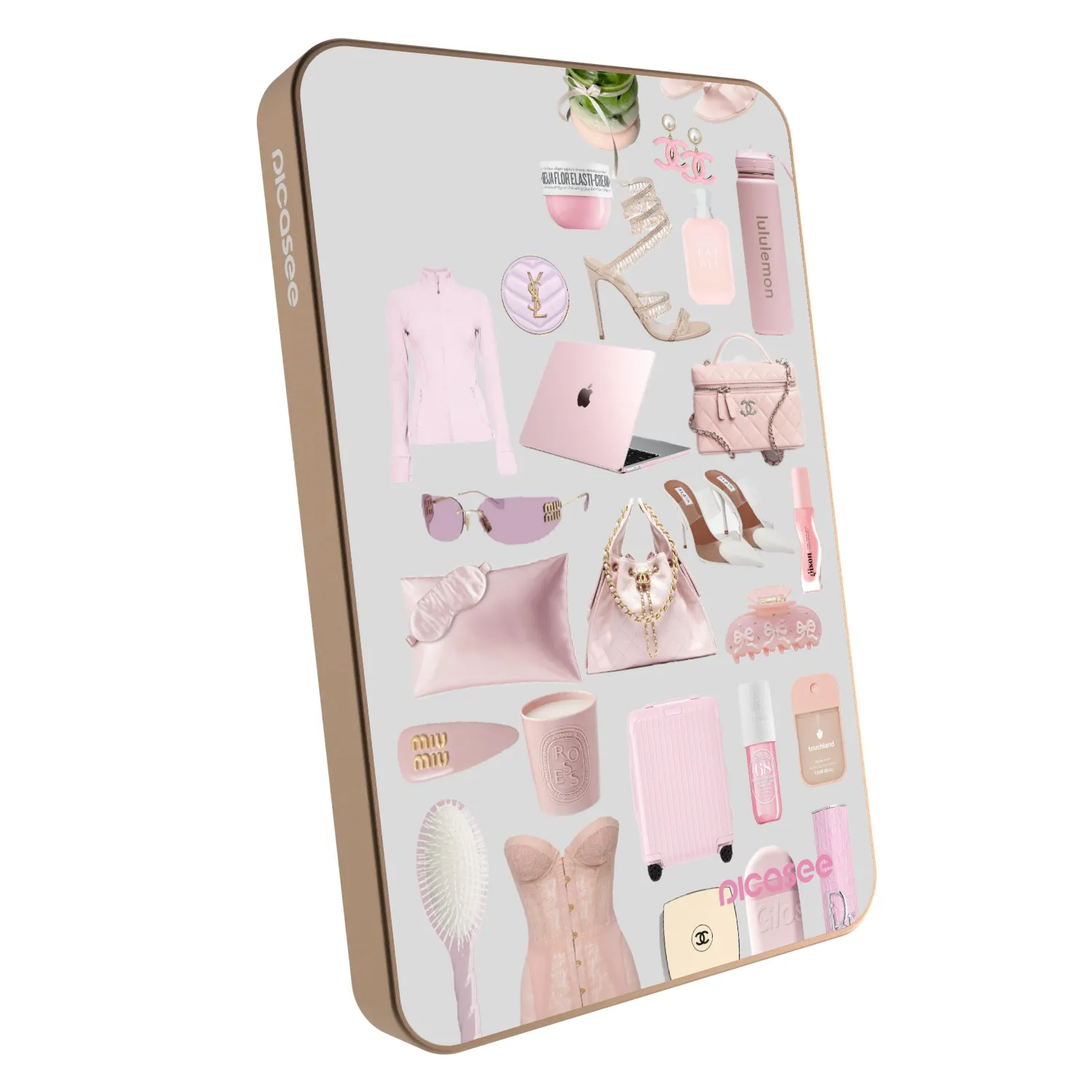 Picasee Powerbank MagSafe 5 000 mAh Aranysárga - Glam Babe