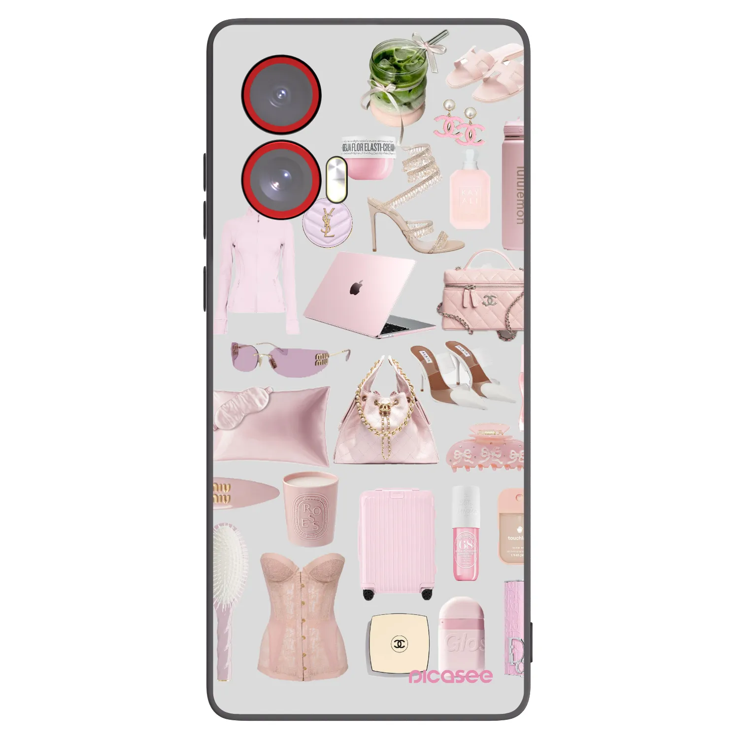 Picasee fekete szilikon tok az alábbi mobiltelefonokra Motorola Edge 50 Fusion - Glam Babe