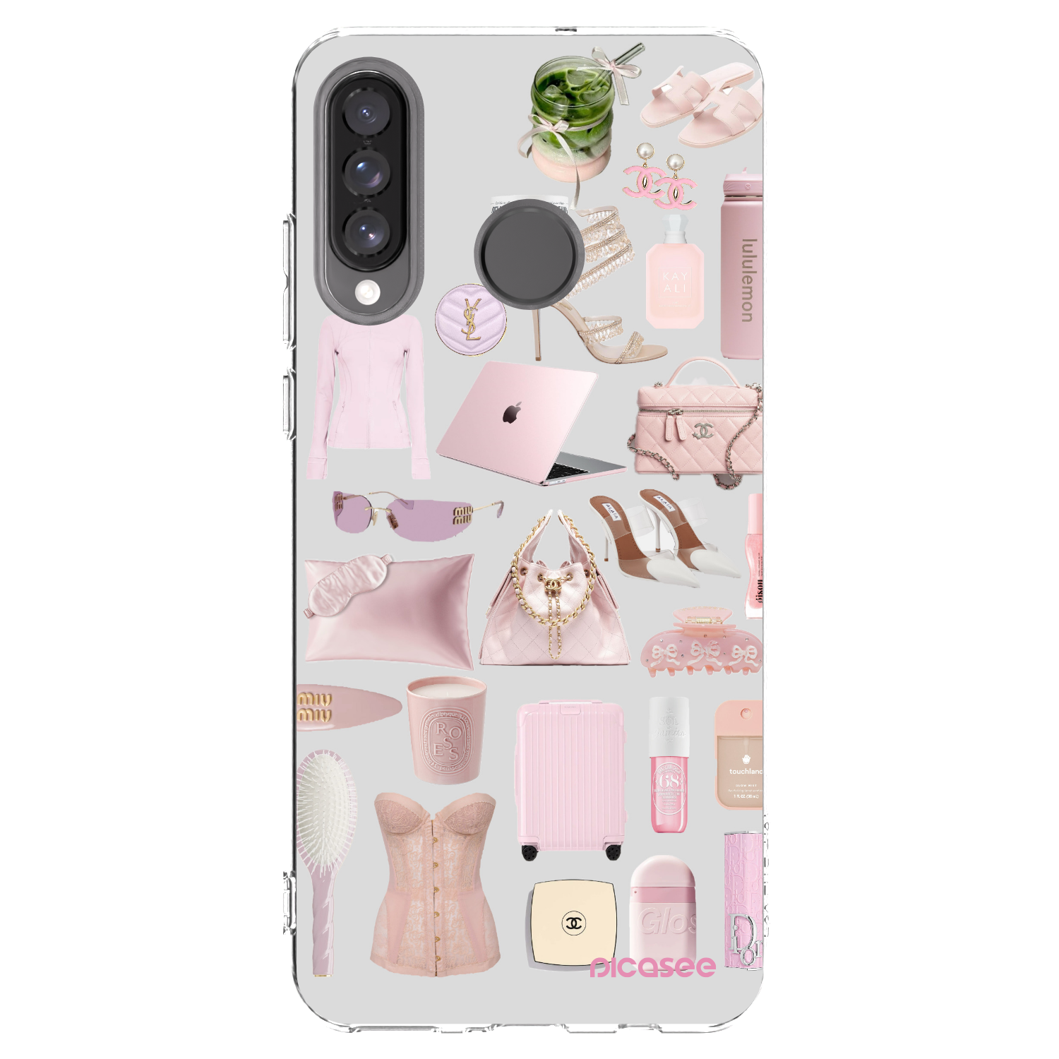 Picasee átlátszó szilikon tok az alábbi mobiltelefonokra Huawei P30 Lite - Glam Babe