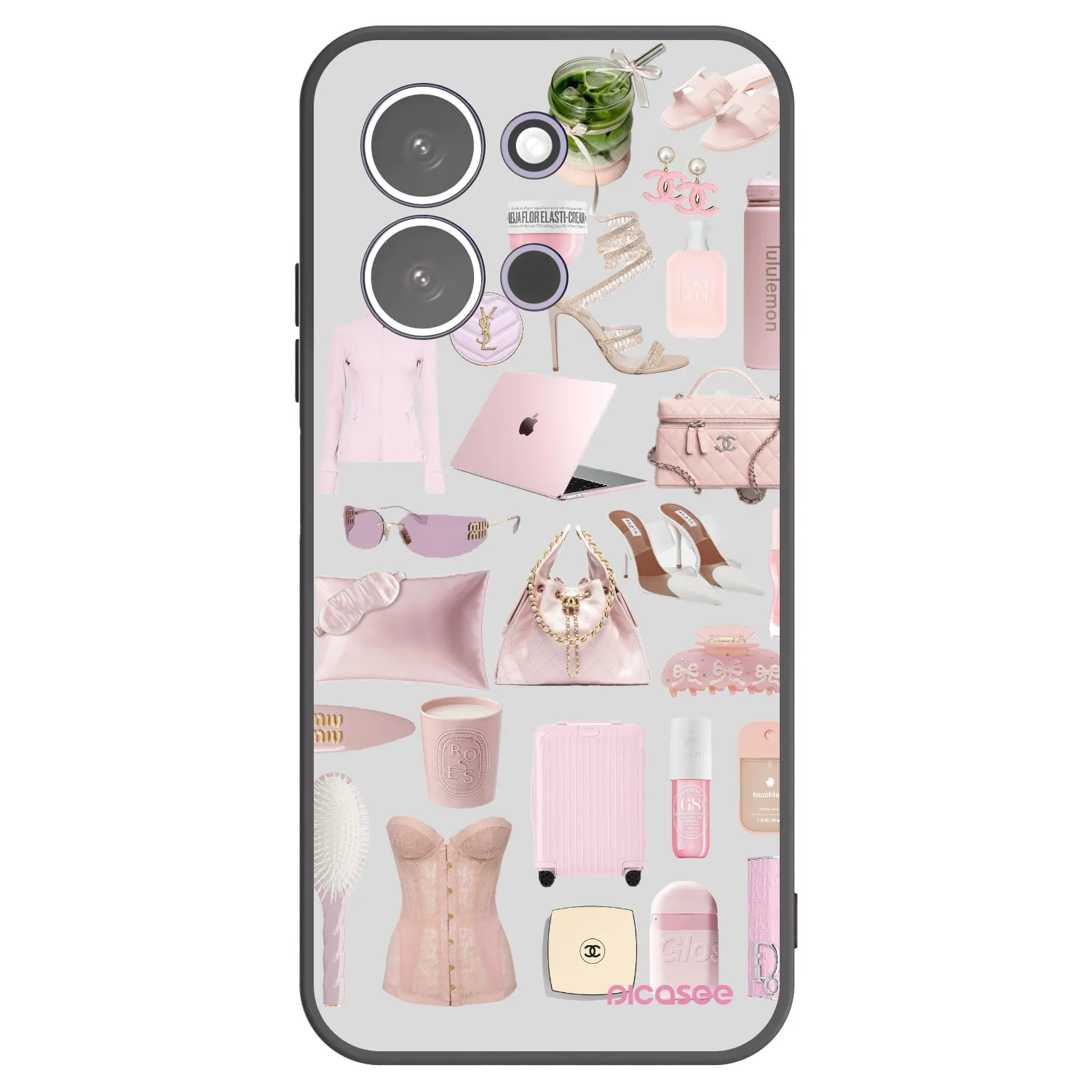 Picasee fekete szilikon tok az alábbi mobiltelefonokra Xiaomi Redmi 15C 5G - Glam Babe