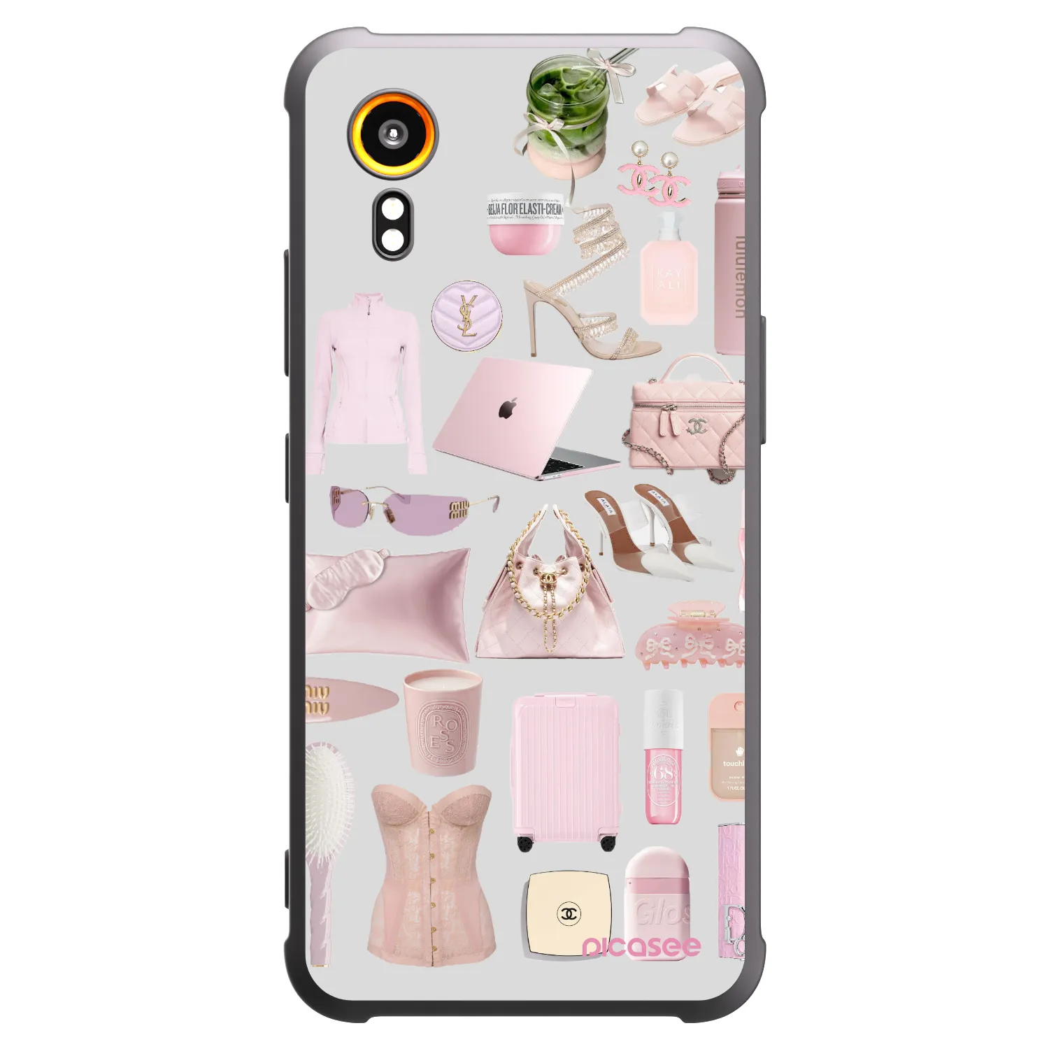Picasee fekete szilikon tok az alábbi mobiltelefonokra Samsung Galaxy Xcover 7 - Glam Babe