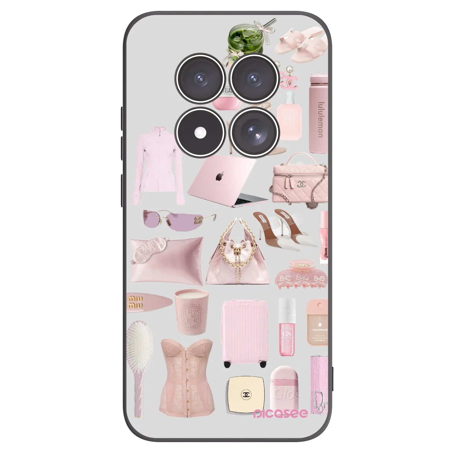 Picasee fekete szilikon tok az alábbi mobiltelefonokra Xiaomi Redmi Note 15 Pro 5G - Glam Babe