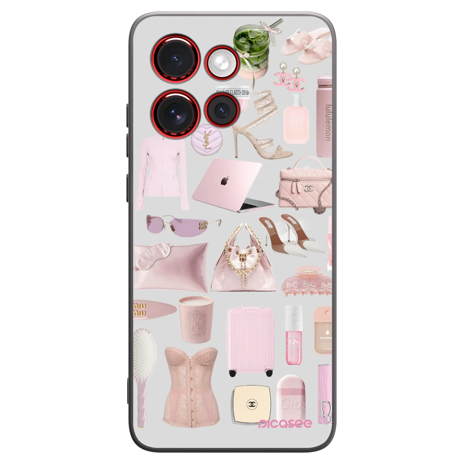 Picasee fekete szilikon tok az alábbi mobiltelefonokra Motorola Edge 60 Neo 5G - Glam Babe