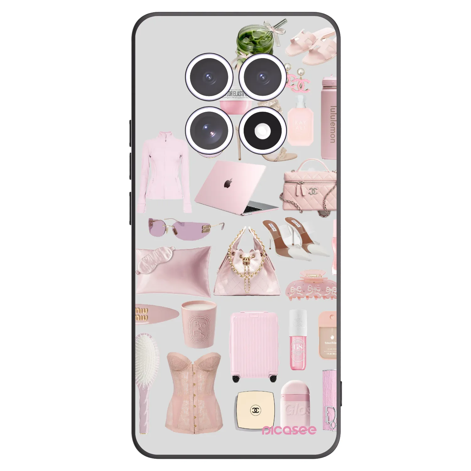 Picasee fekete szilikon tok az alábbi mobiltelefonokra Xiaomi Redmi Note 15 5G - Glam Babe
