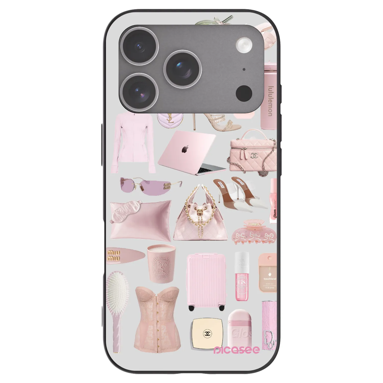 Picasee fekete szilikon tok az alábbi mobiltelefonokra Apple iPhone 18 Pro - Glam Babe