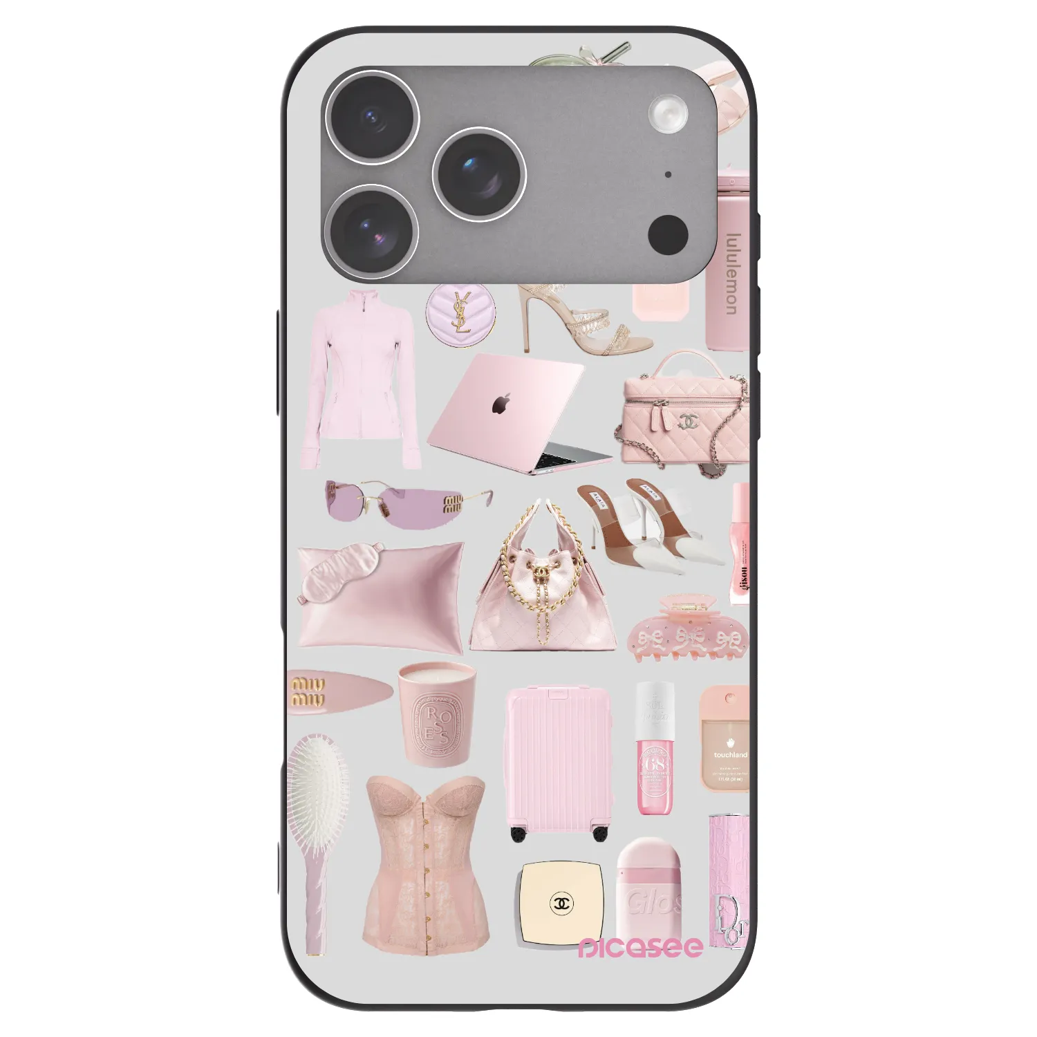 Picasee fekete szilikon tok az alábbi mobiltelefonokra Apple iPhone 18 Pro Max - Glam Babe