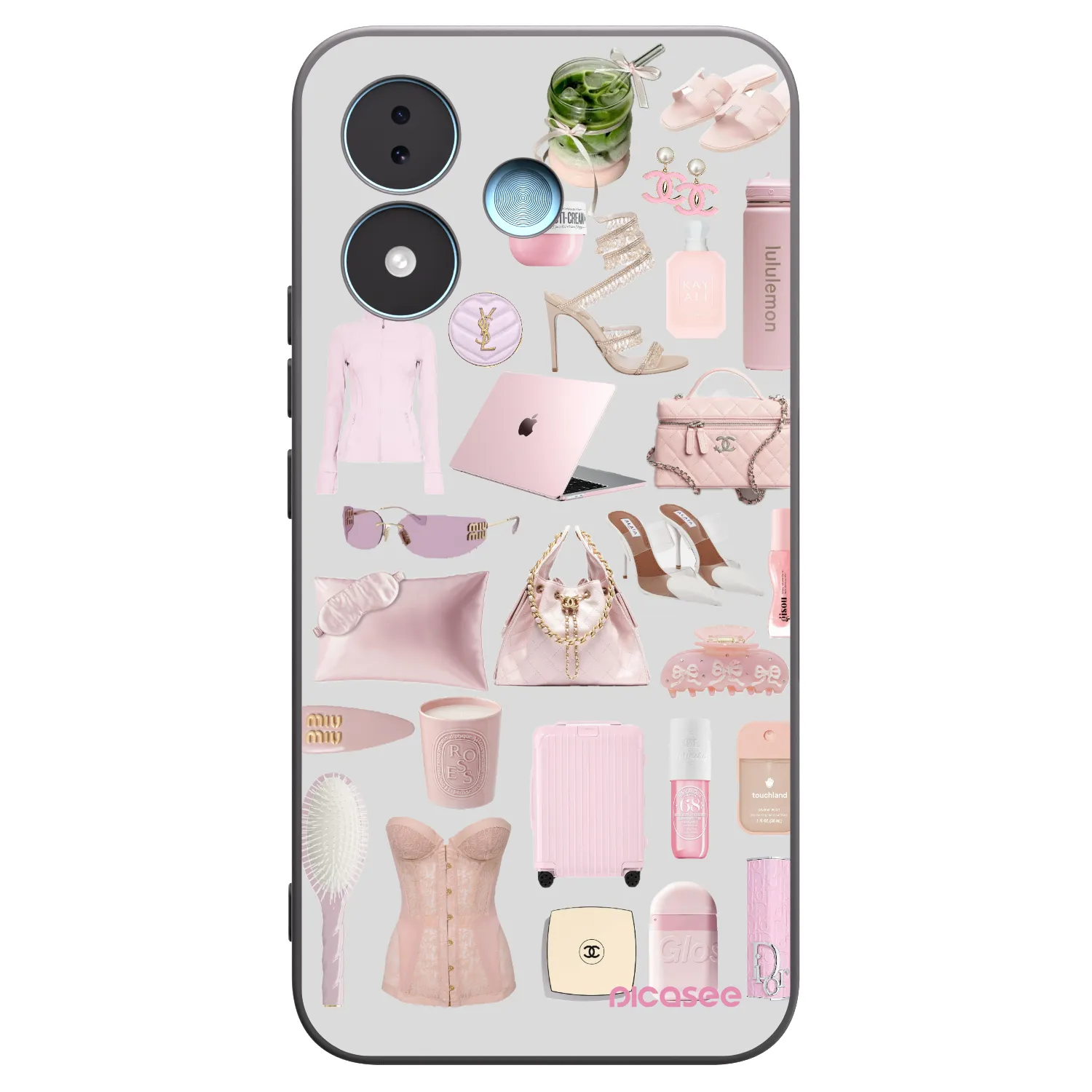 Picasee fekete szilikon tok az alábbi mobiltelefonokra Xiaomi Redmi Note 17 5G - Glam Babe