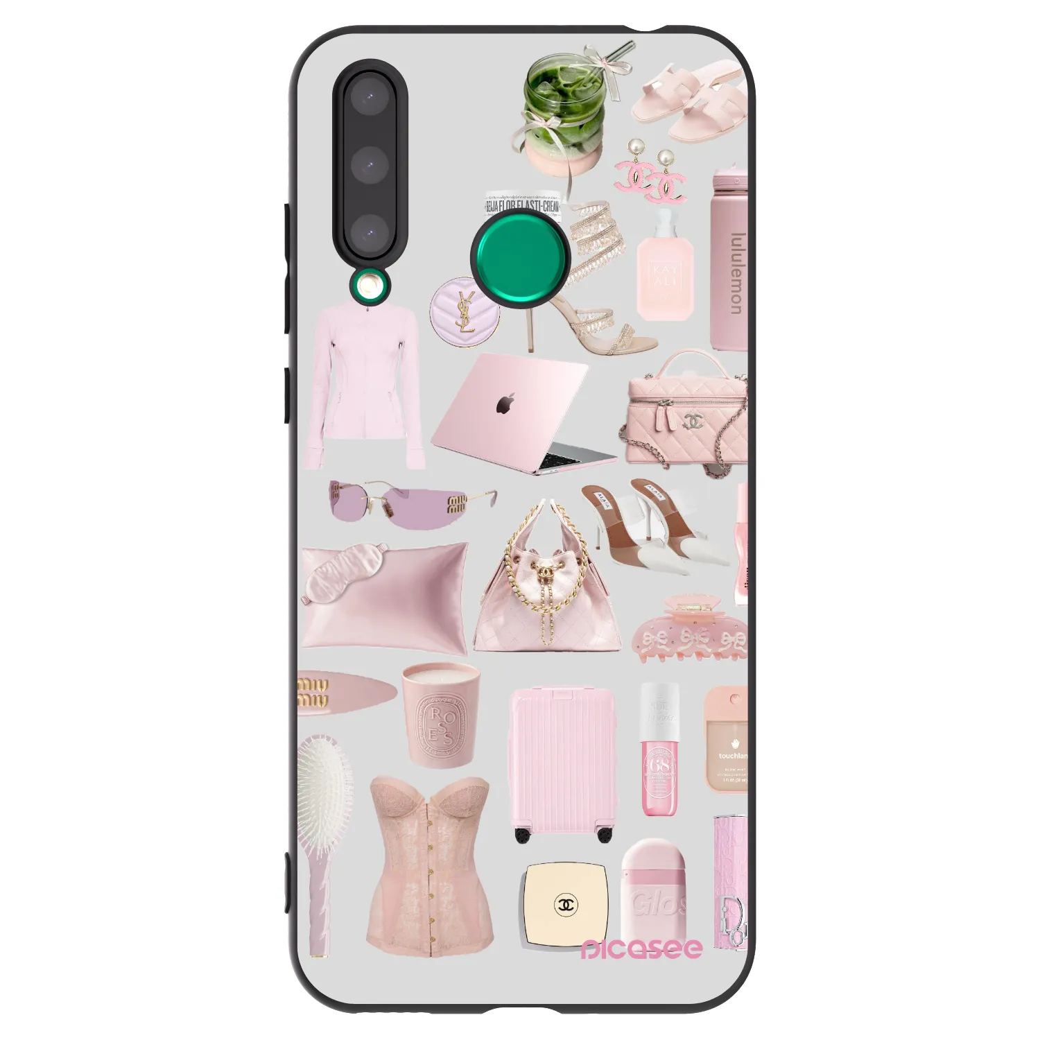 Picasee fekete szilikon tok az alábbi mobiltelefonokra Honor 20 Lite - Glam Babe