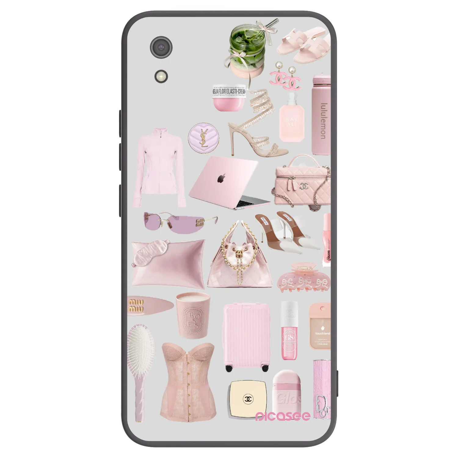 Picasee fekete szilikon tok az alábbi mobiltelefonokra Xiaomi Redmi 7A - Glam Babe