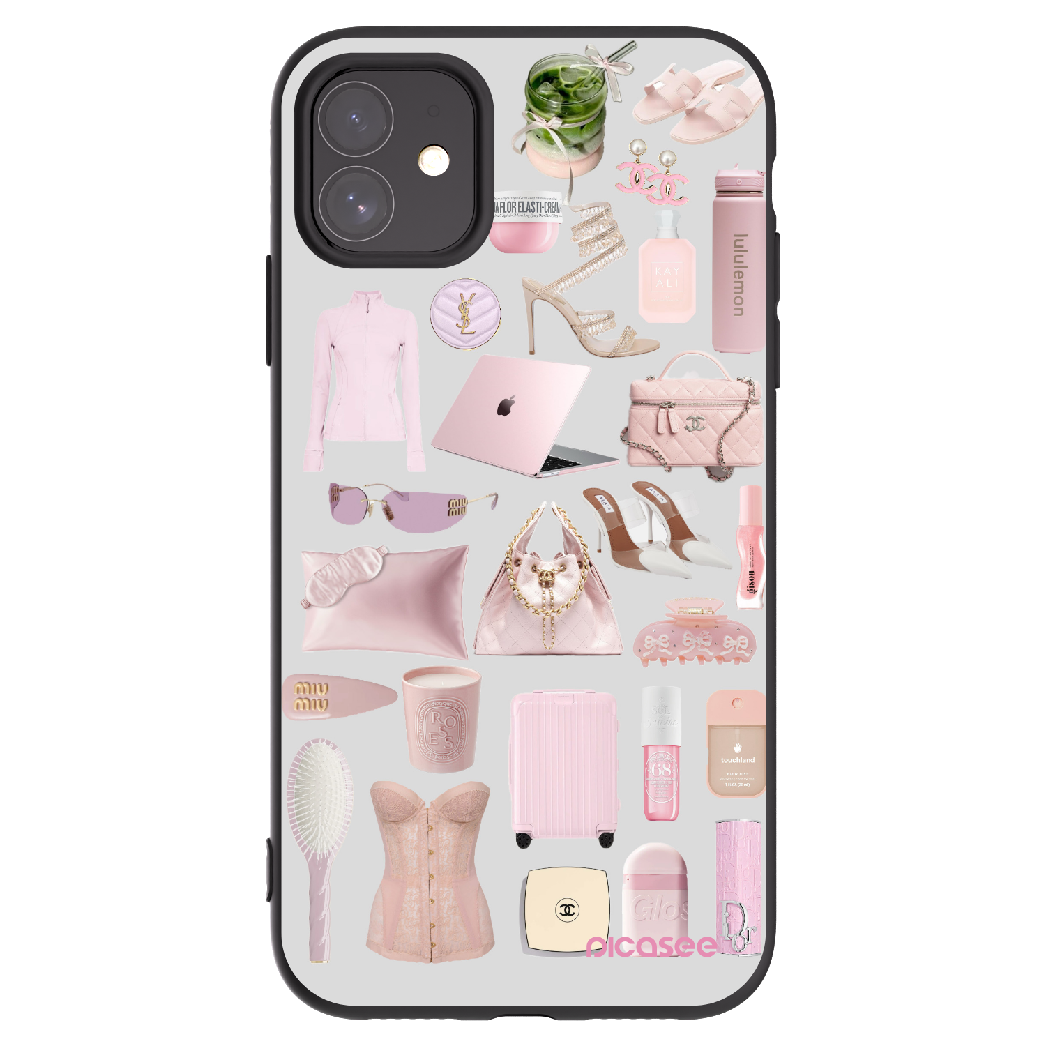 Picasee fekete szilikon tok az alábbi mobiltelefonokra Apple iPhone 11 - Glam Babe