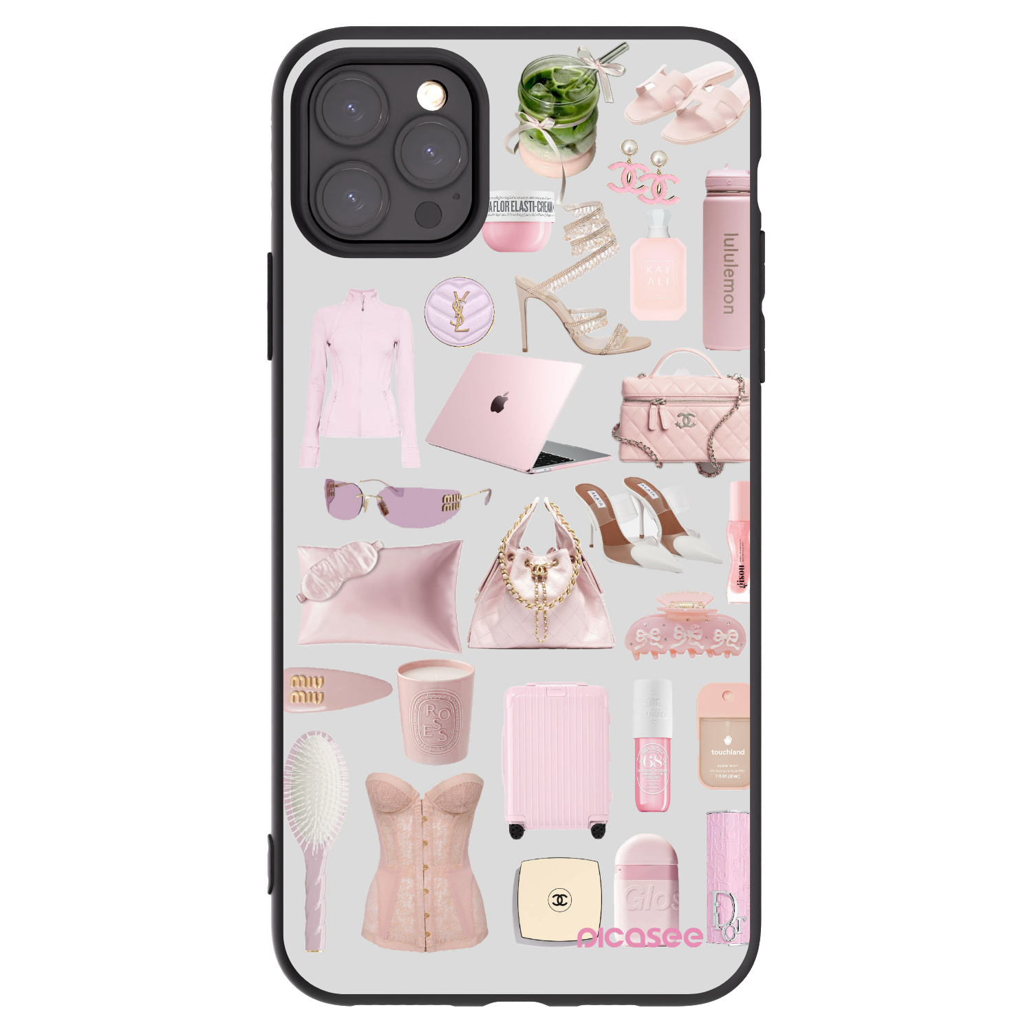 Picasee fekete szilikon tok az alábbi mobiltelefonokra Apple iPhone 11 Pro Max - Glam Babe
