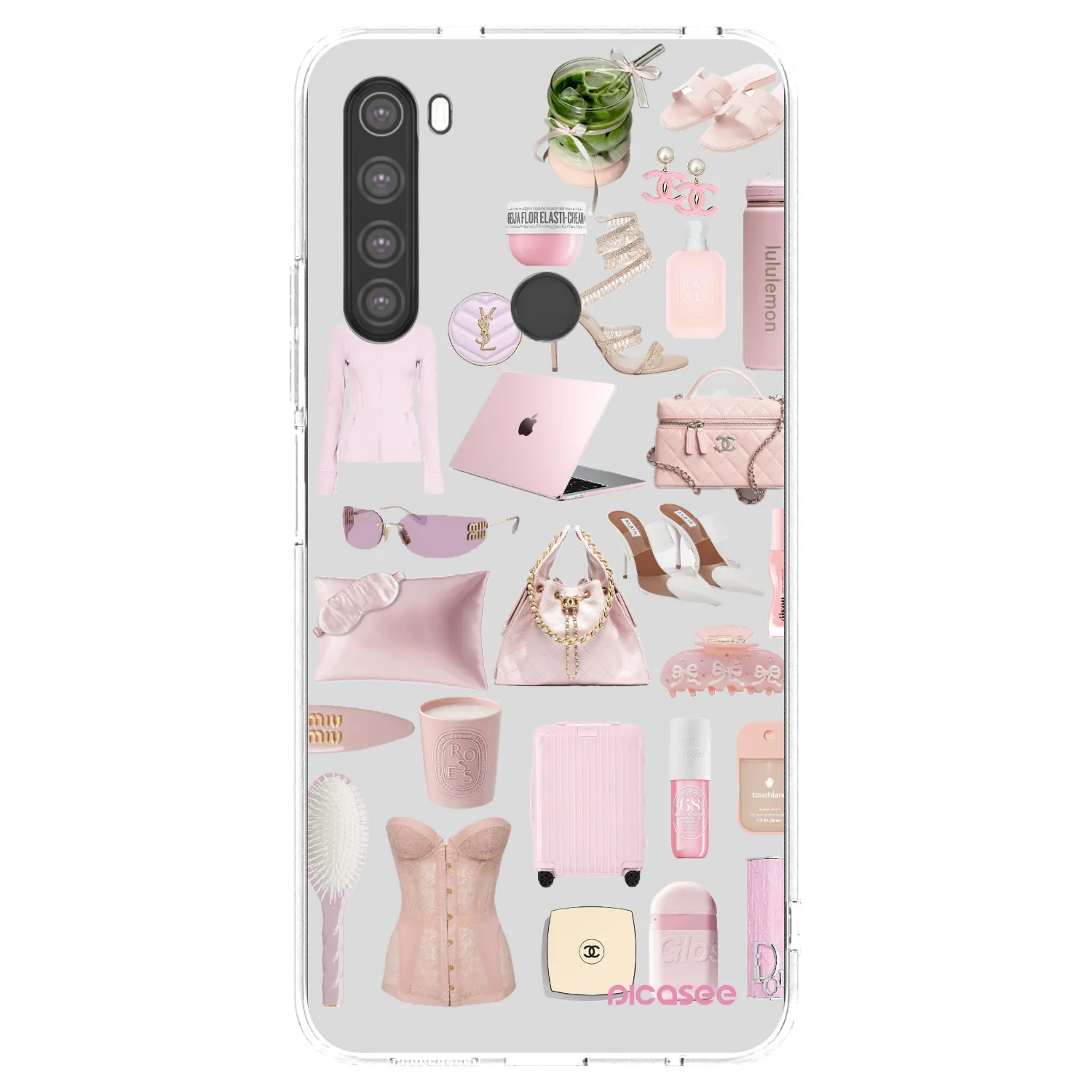 Picasee átlátszó szilikon tok az alábbi mobiltelefonokra Xiaomi Redmi Note 8 - Glam Babe