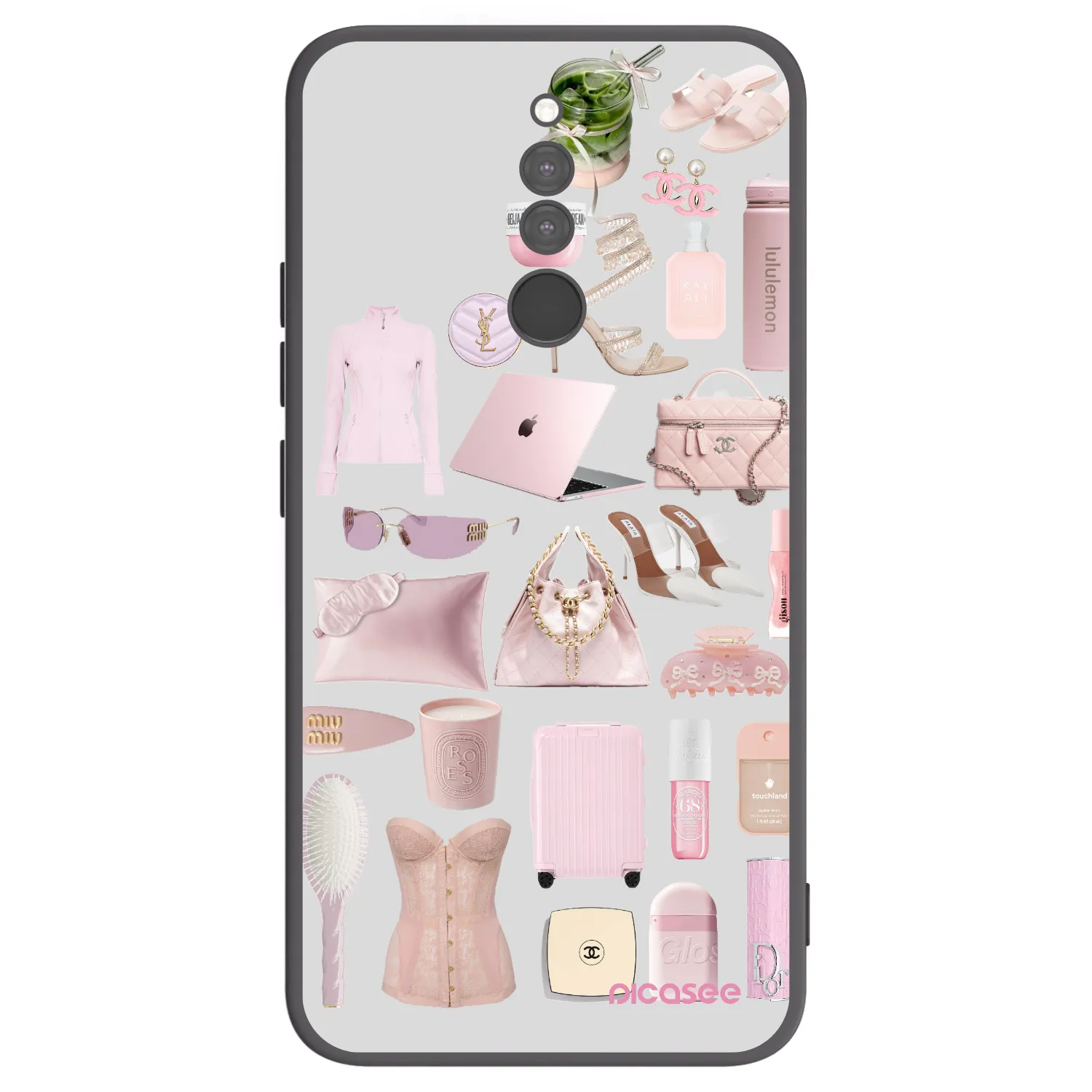 Picasee fekete szilikon tok az alábbi mobiltelefonokra Xiaomi Redmi 8 - Glam Babe