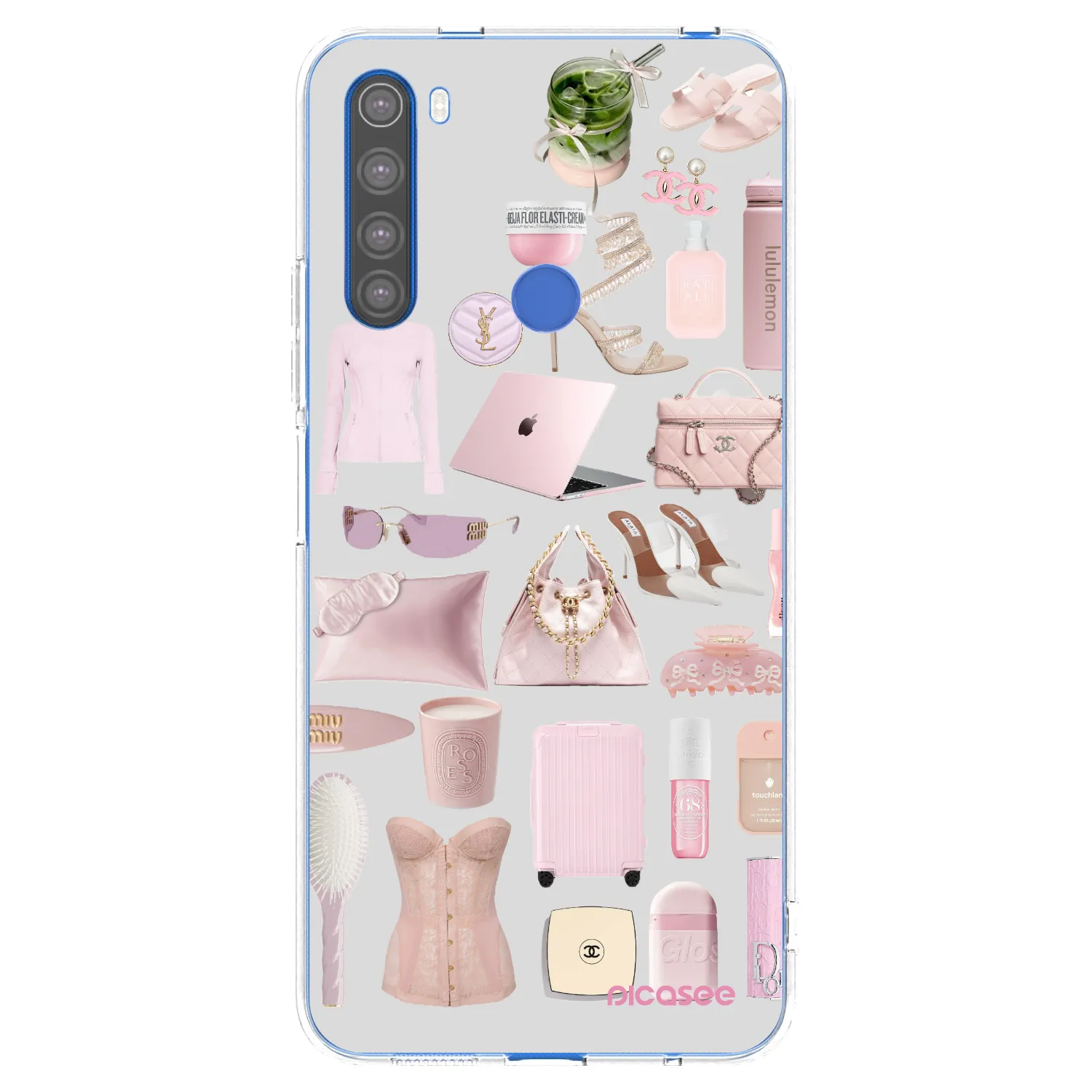 Picasee átlátszó szilikon tok az alábbi mobiltelefonokra Xiaomi Redmi Note 8T - Glam Babe