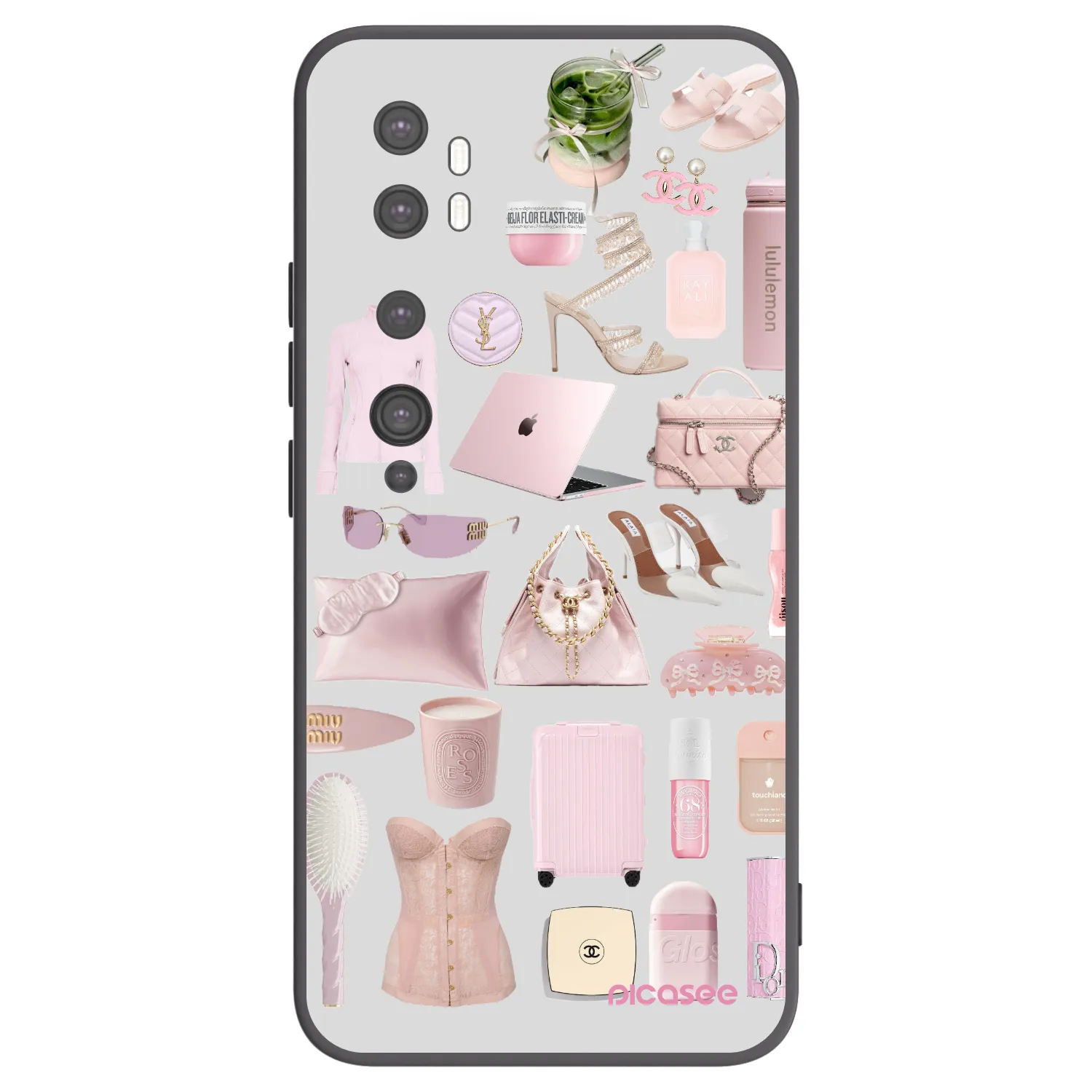 Picasee fekete szilikon tok az alábbi mobiltelefonokra Xiaomi Mi Note 10 (Pro) - Glam Babe