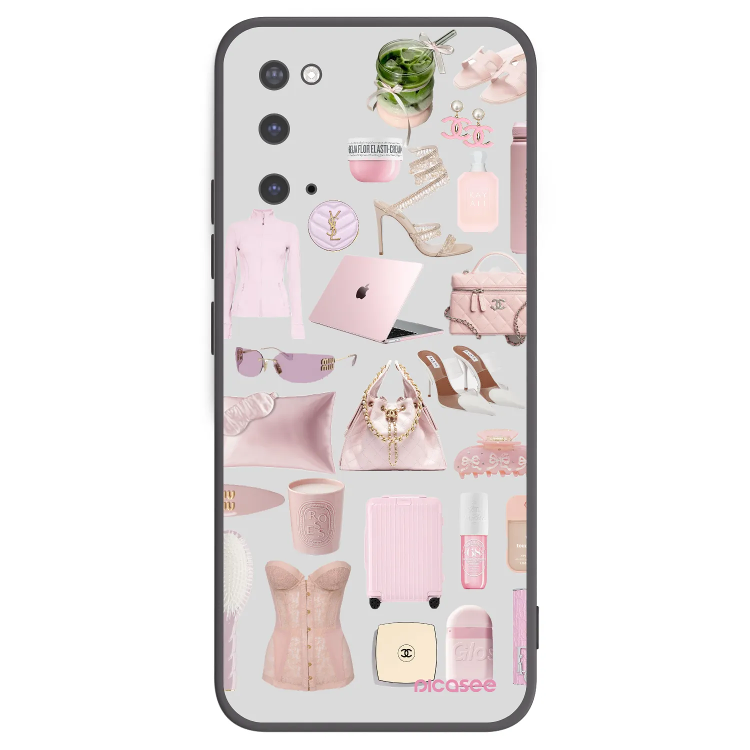 Picasee fekete szilikon tok az alábbi mobiltelefonokra Samsung Galaxy S20 G980F - Glam Babe