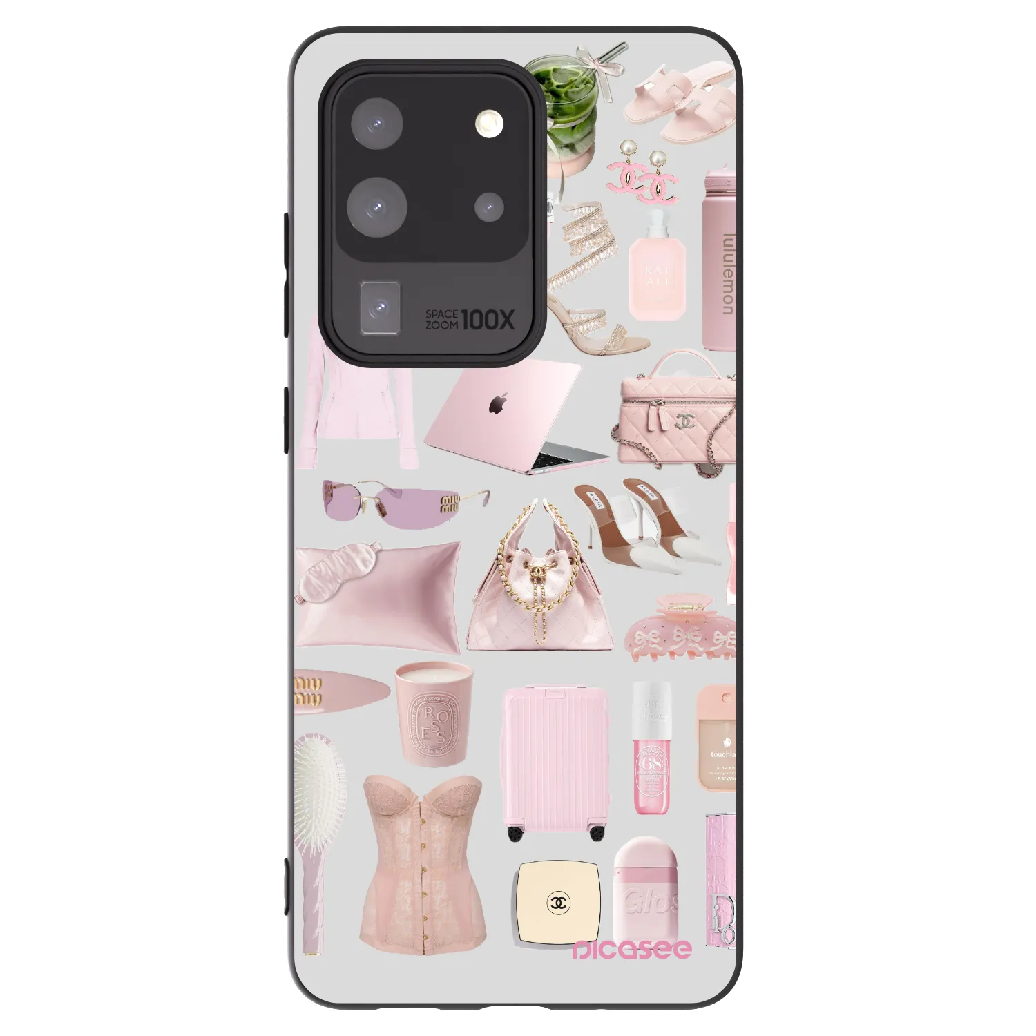 Picasee fekete szilikon tok az alábbi mobiltelefonokra Samsung Galaxy S20 Ultra 5G G988F - Glam Babe