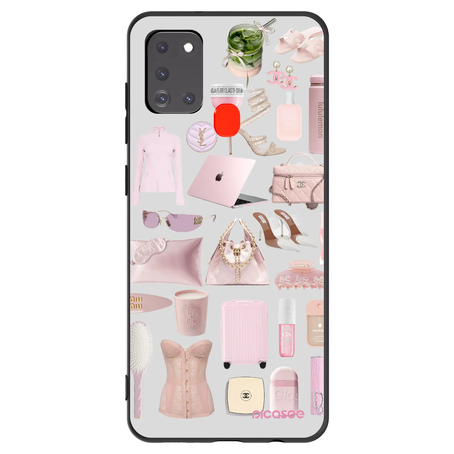Picasee fekete szilikon tok az alábbi mobiltelefonokra Samsung Galaxy A21s - Glam Babe