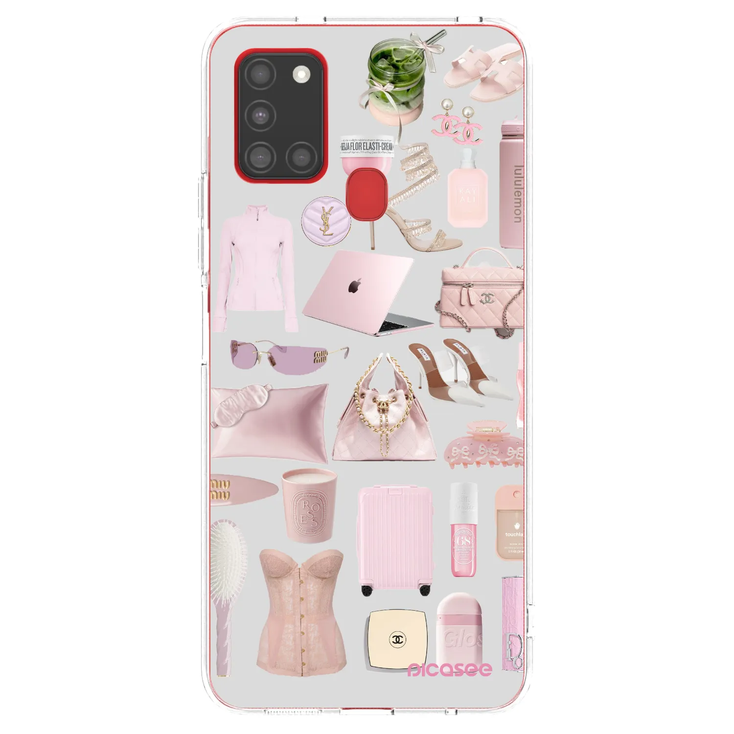 Picasee átlátszó szilikon tok az alábbi mobiltelefonokra Samsung Galaxy A21s - Glam Babe