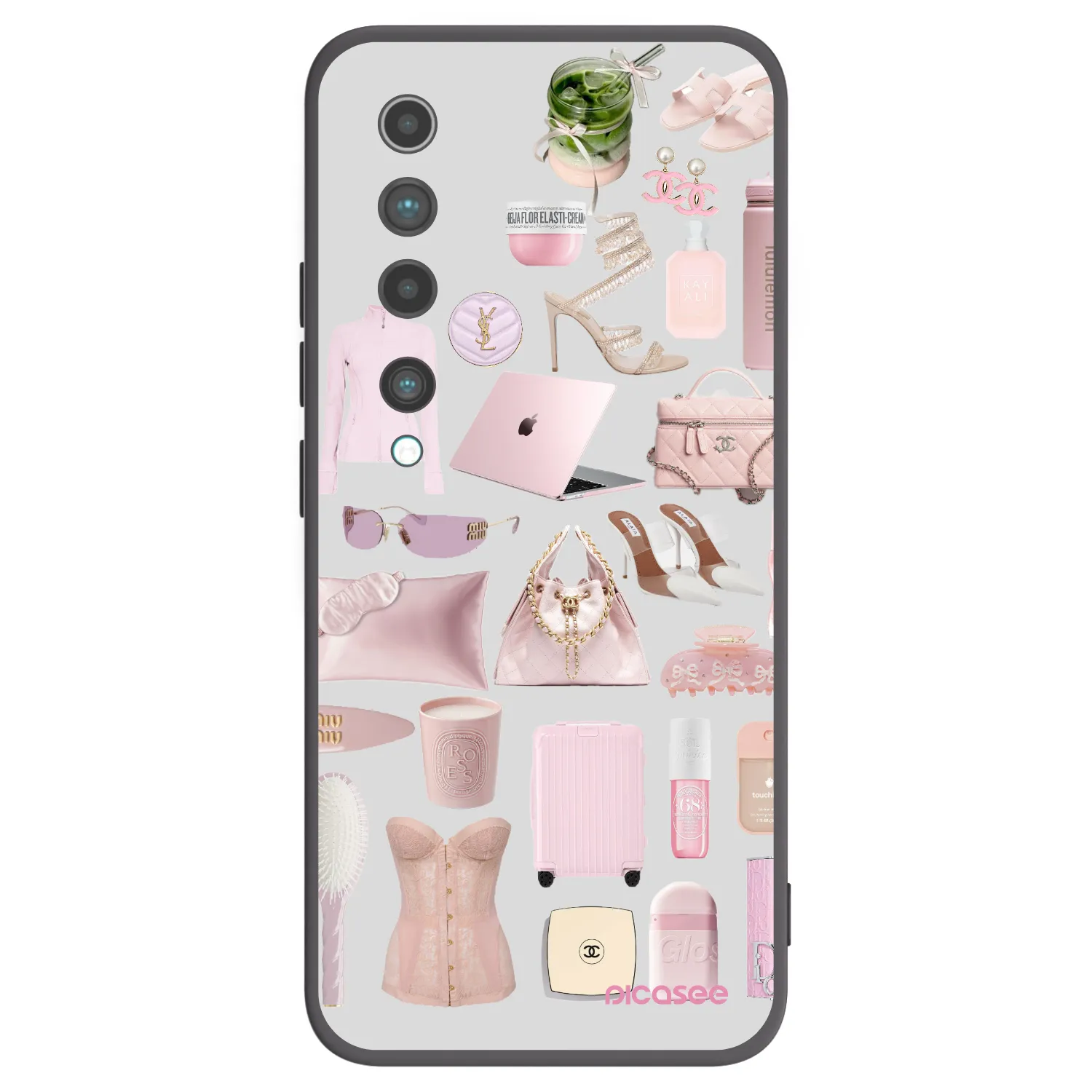 Picasee fekete szilikon tok az alábbi mobiltelefonokra Xiaomi Mi 10 - Glam Babe