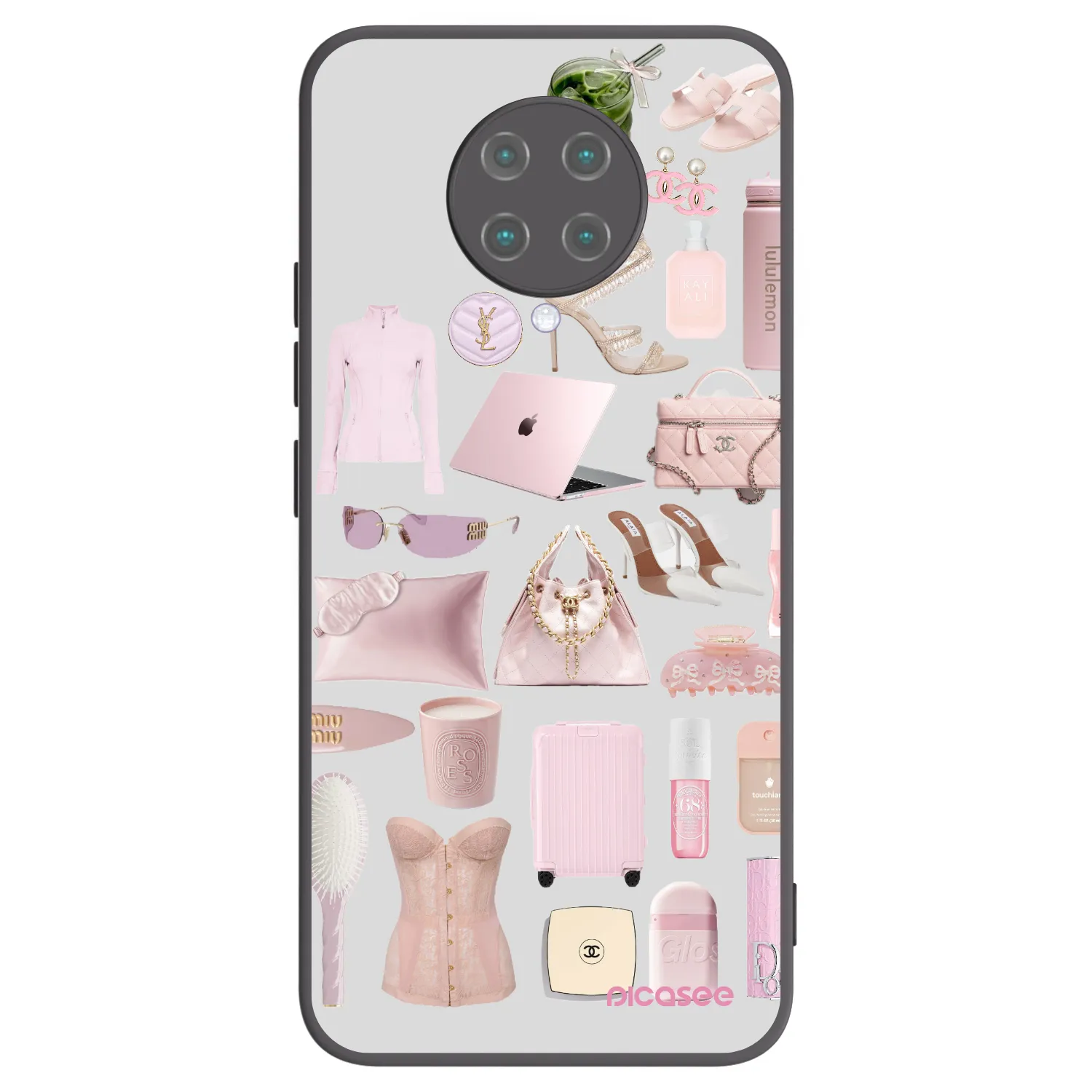 Picasee fekete szilikon tok az alábbi mobiltelefonokra Xiaomi Poco F2 Pro - Glam Babe