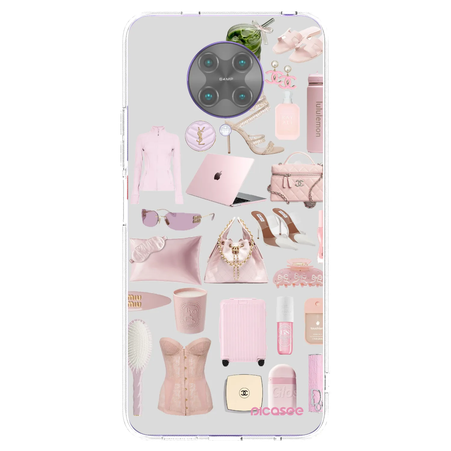 Picasee átlátszó szilikon tok az alábbi mobiltelefonokra Xiaomi Poco F2 Pro - Glam Babe