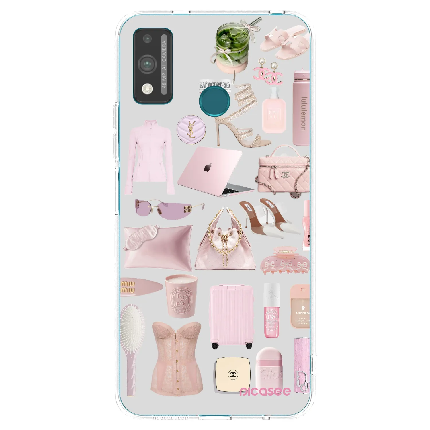 Picasee átlátszó szilikon tok az alábbi mobiltelefonokra Honor 9X Lite - Glam Babe
