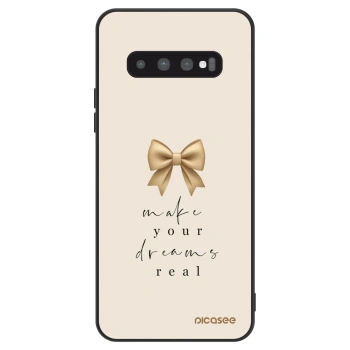 Szilikon tok erre a típusra Samsung Galaxy S10 G973 - Golden Dream