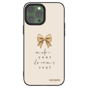 Picasee fekete szilikon tok az alábbi mobiltelefonokra Apple iPhone 13 Pro Max - Golden Dream