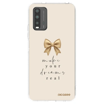 Picasee fekete szilikon tok az alábbi mobiltelefonokra Xiaomi Redmi 9T - Golden Dream