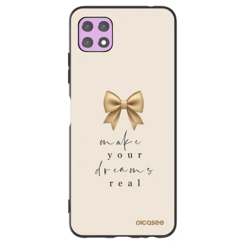 Picasee fekete szilikon tok az alábbi mobiltelefonokra Samsung Galaxy A22 A226B 5G - Golden Dream