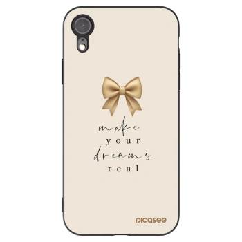 Picasee fekete szilikon tok az alábbi mobiltelefonokra Apple iPhone XR - Golden Dream