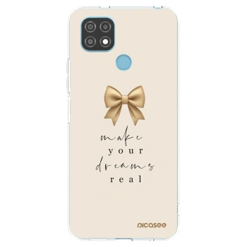 Picasee átlátszó szilikon tok az alábbi mobiltelefonokra Realme C21 - Golden Dream
