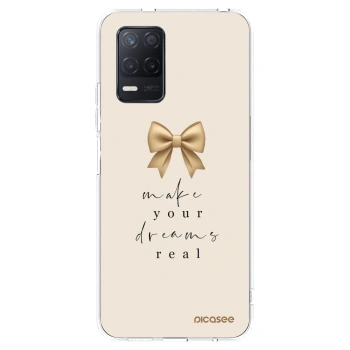 Picasee átlátszó szilikon tok az alábbi mobiltelefonokra Realme 8 5G - Golden Dream