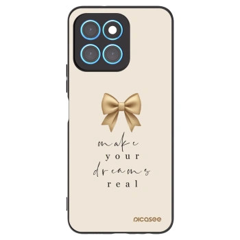 Picasee fekete szilikon tok az alábbi mobiltelefonokra Honor X6 - Golden Dream