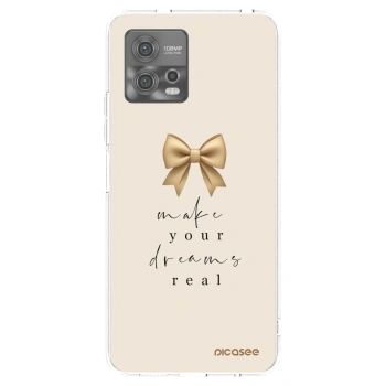 Picasee átlátszó szilikon tok az alábbi mobiltelefonokra Motorola Moto G72 - Golden Dream