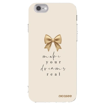 Picasee átlátszó szilikon tok az alábbi mobiltelefonokra Apple iPhone 6/6S - Golden Dream