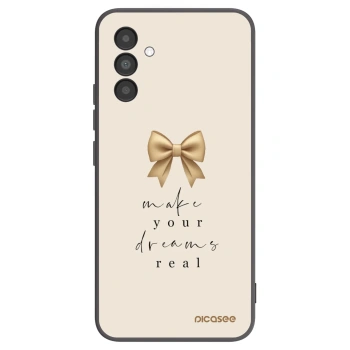 Picasee fekete szilikon tok az alábbi mobiltelefonokra Samsung Galaxy A04s A047F - Golden Dream