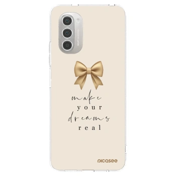 Picasee átlátszó szilikon tok az alábbi mobiltelefonokra Motorola Moto G51 - Golden Dream